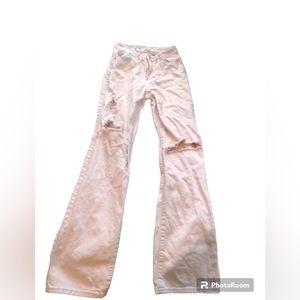 Light pink boyfriend jeans size 12 brand S.O.N.G